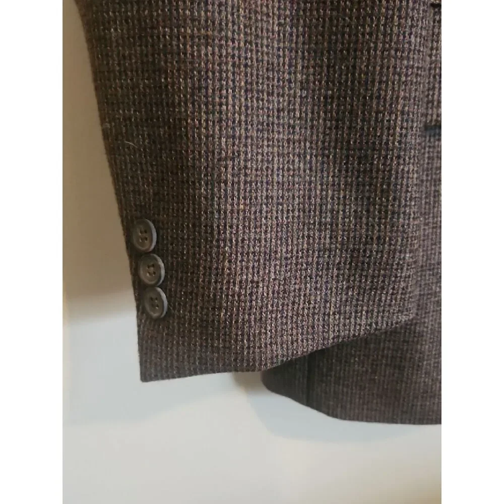 J21 Millenium Collection Classic Men's Charcoal Two-Button Blazer 100% Wool